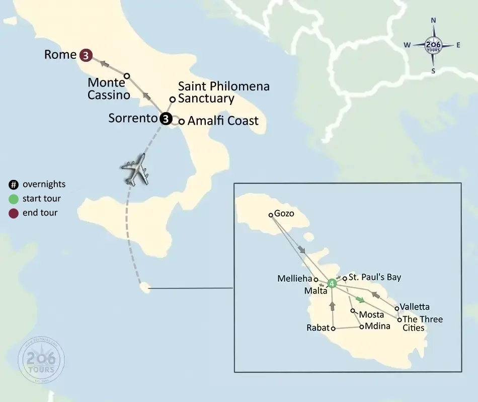 pilgrimage map
