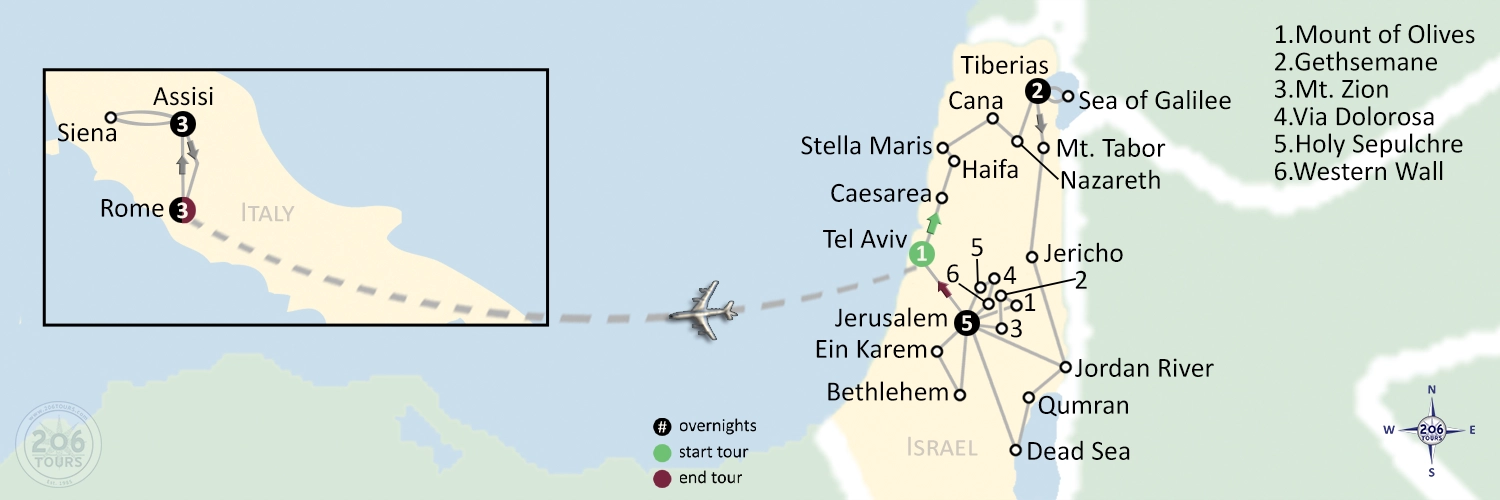 pilgrimage map