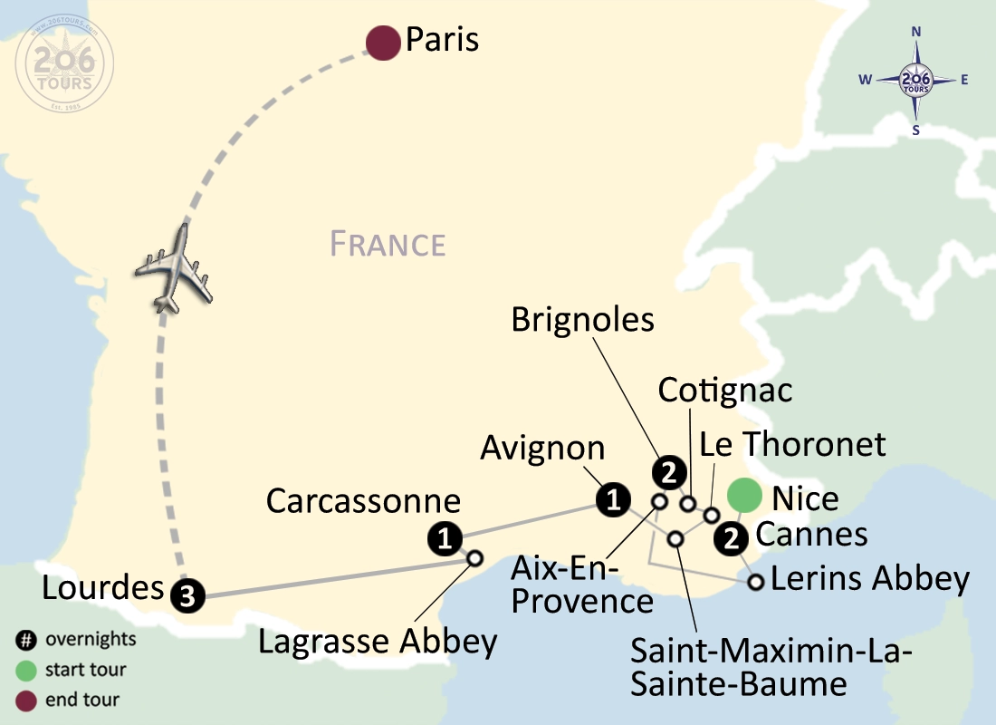 pilgrimage map