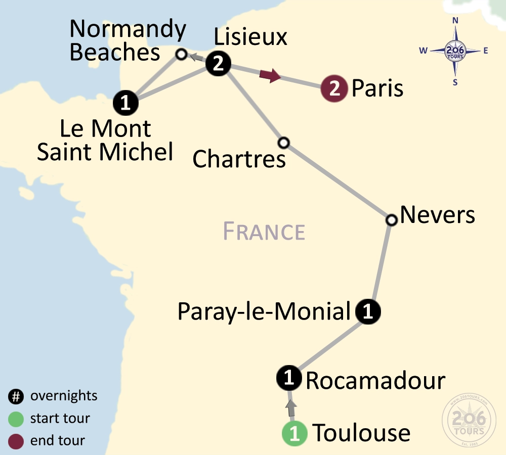 pilgrimage map