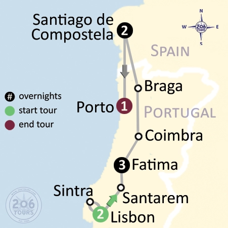 pilgrimage map