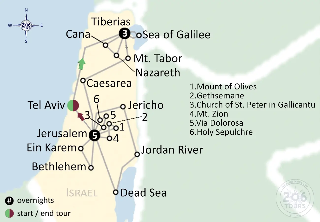 pilgrimage map