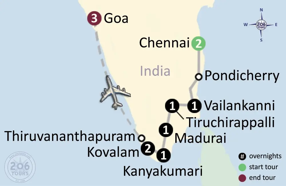 pilgrimage map