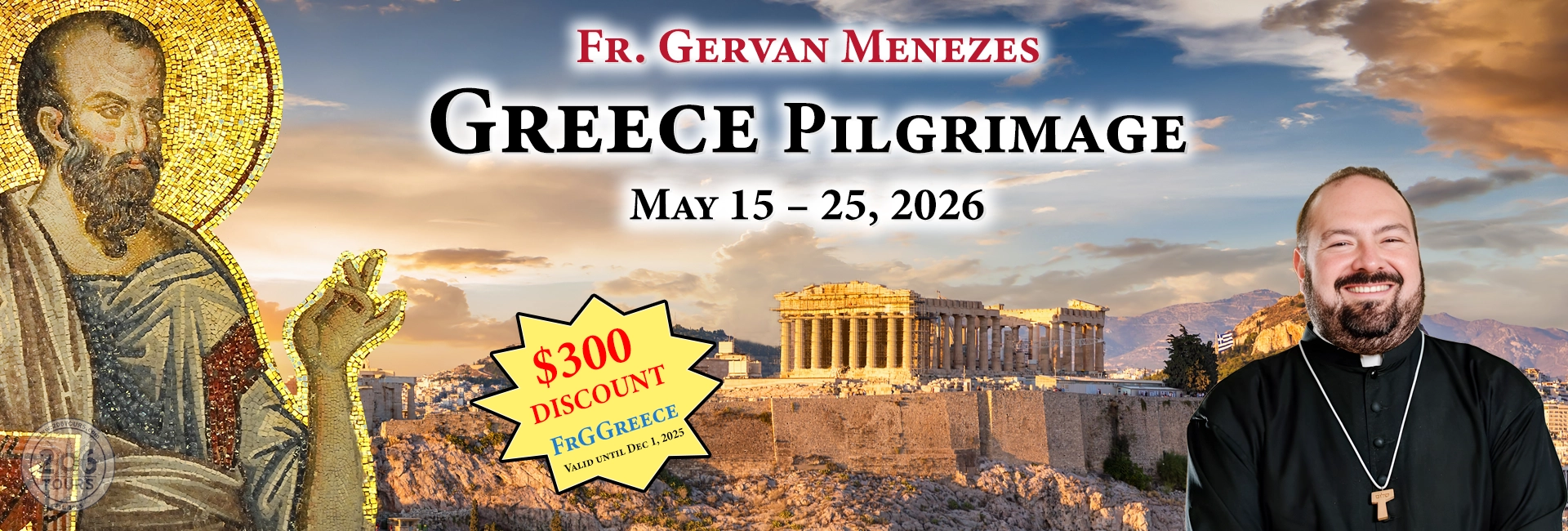 Fr. Gervan Menezes Greece Pilgrimage