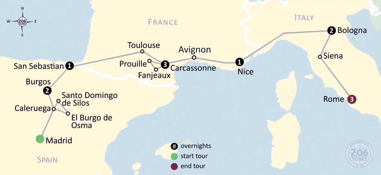 pilgrimage map