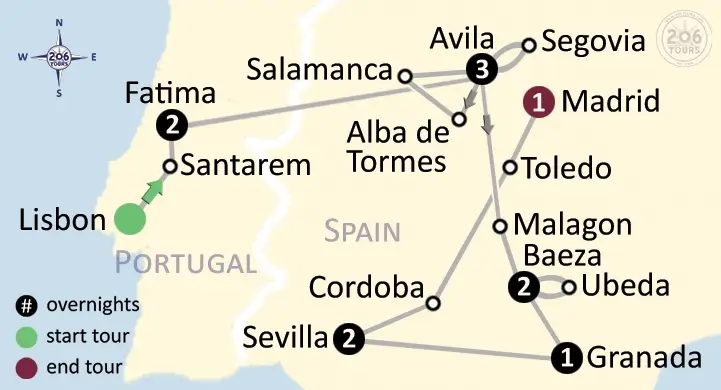 pilgrimage map