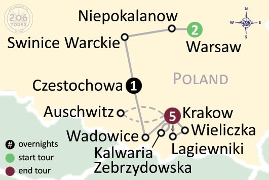 pilgrimage map