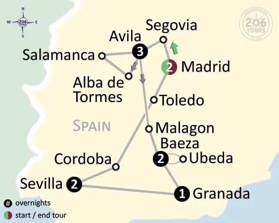 pilgrimage map