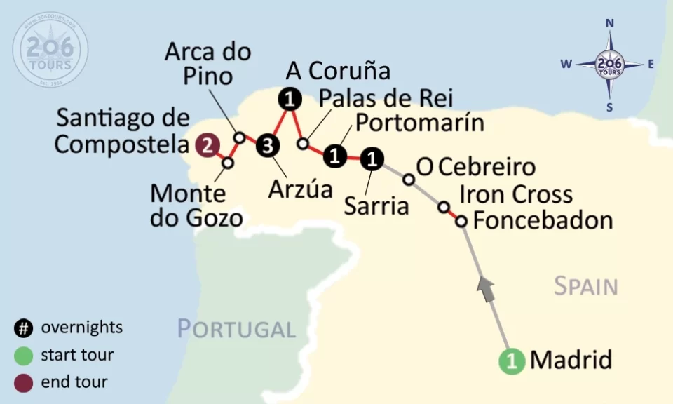 pilgrimage map