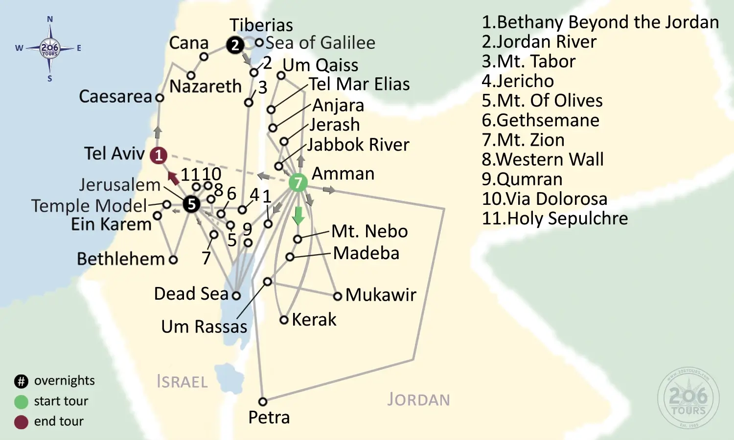 pilgrimage map