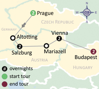 pilgrimage map