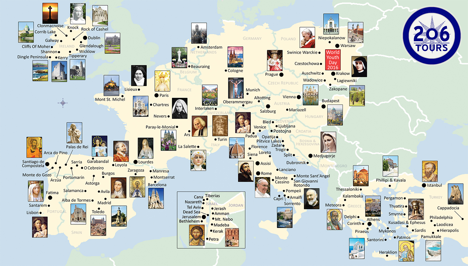 Pilgrimage Map