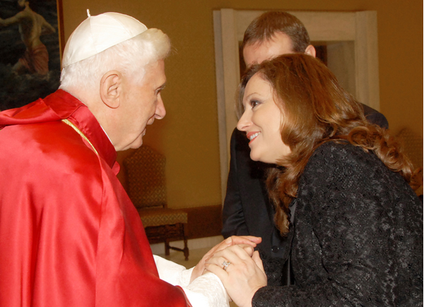 Pope Benedict XVI & Milanka Lachman