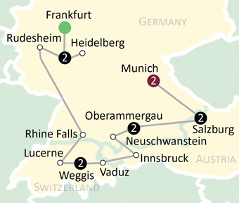 pilgrimage map